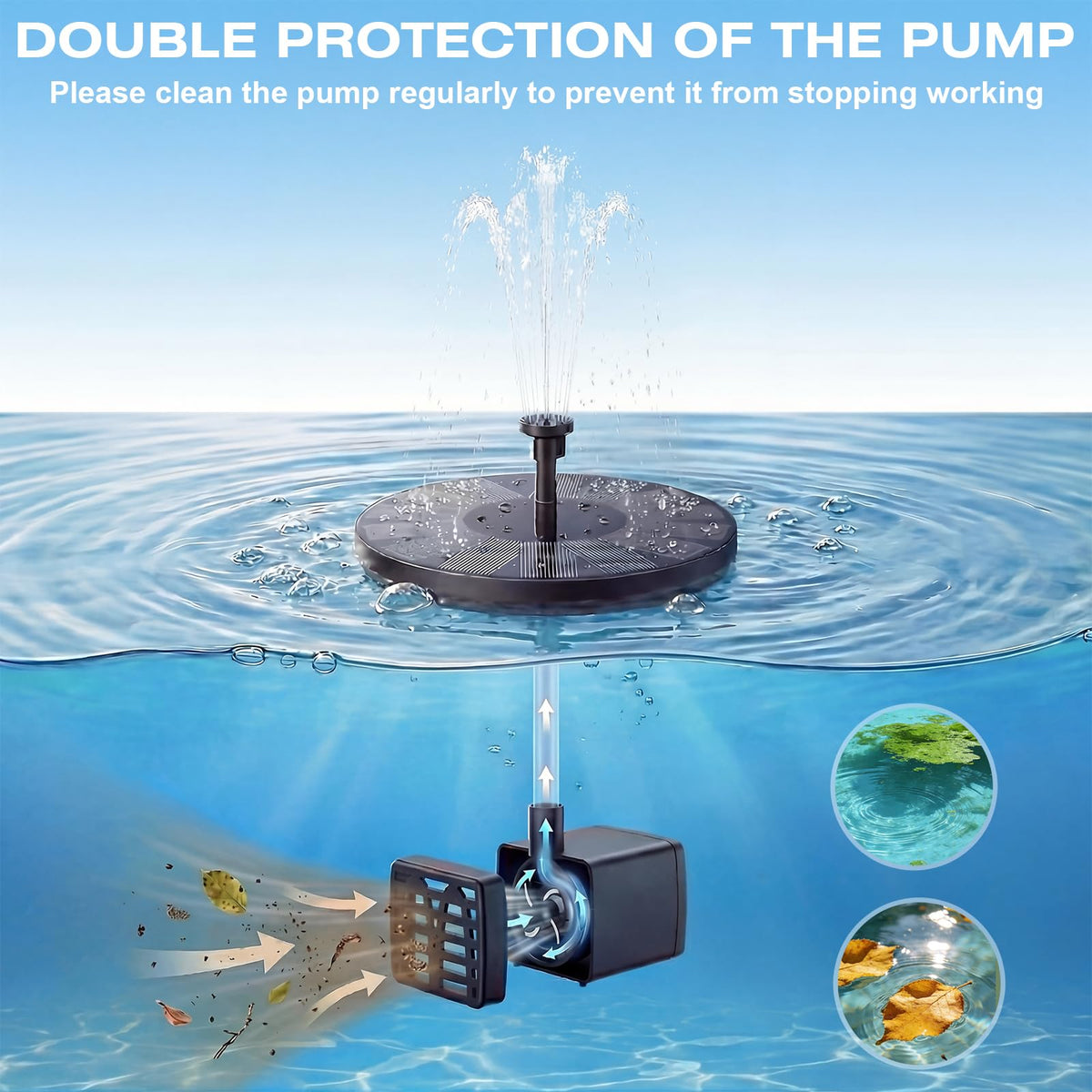 AMZtime submerged pump design ensures reliable operation without floating