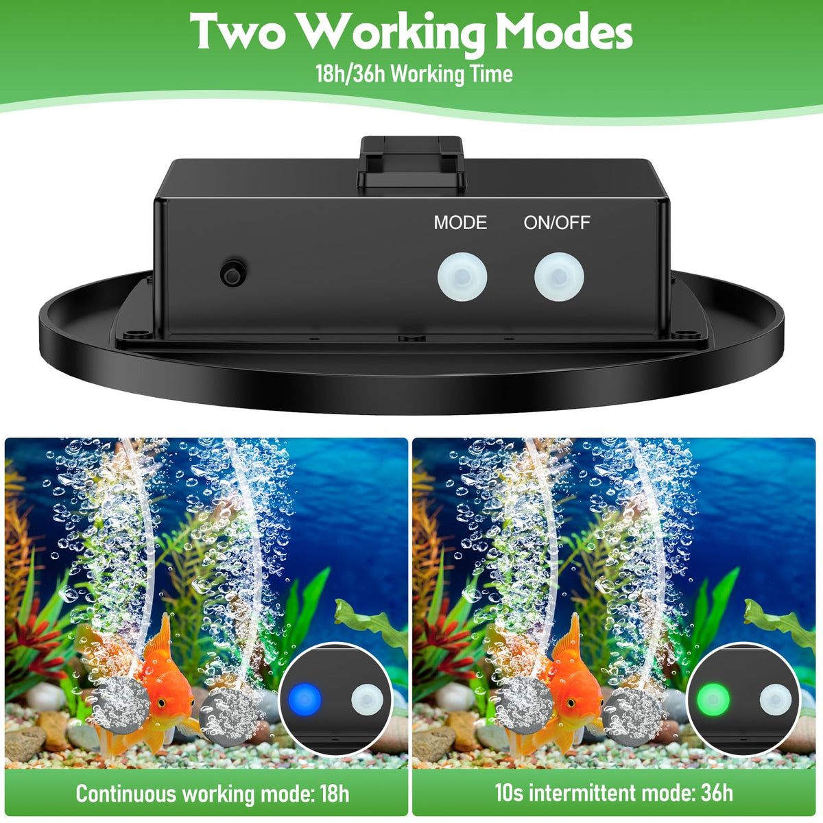 AMZtime solar pond aerator ground stake mount provides flexible placement stability