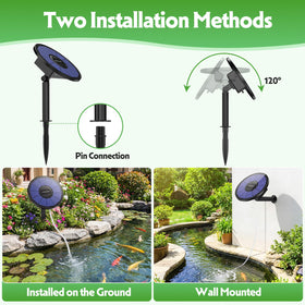 AMZtime solar pond aerator kit components ready to install for quick setup