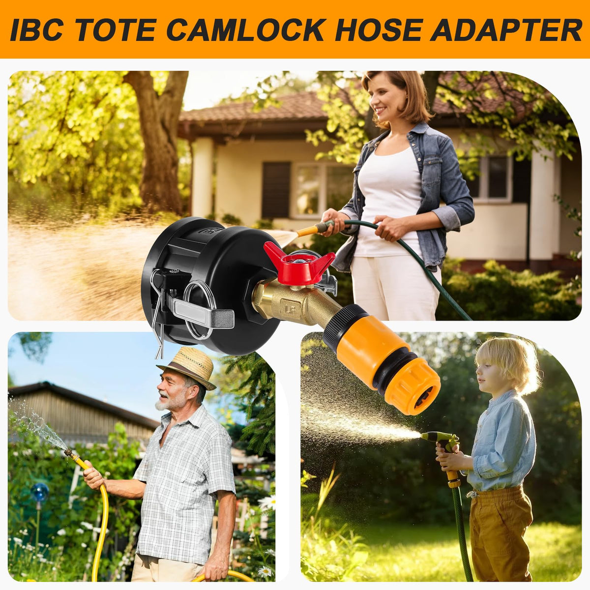 Ana Ark IBC Tote Adapter with cam-lock compatibility simplifies rapid setup