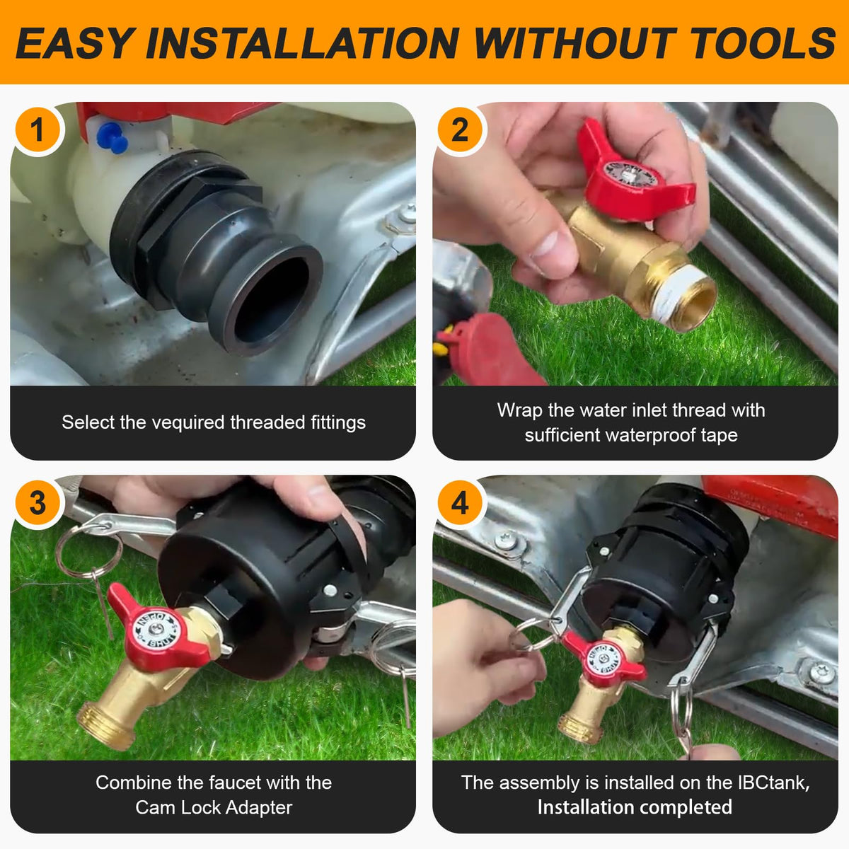 Ana Ark IBC Tote Hose Adapter shows leak-proof silicone gasket for reliable transfers