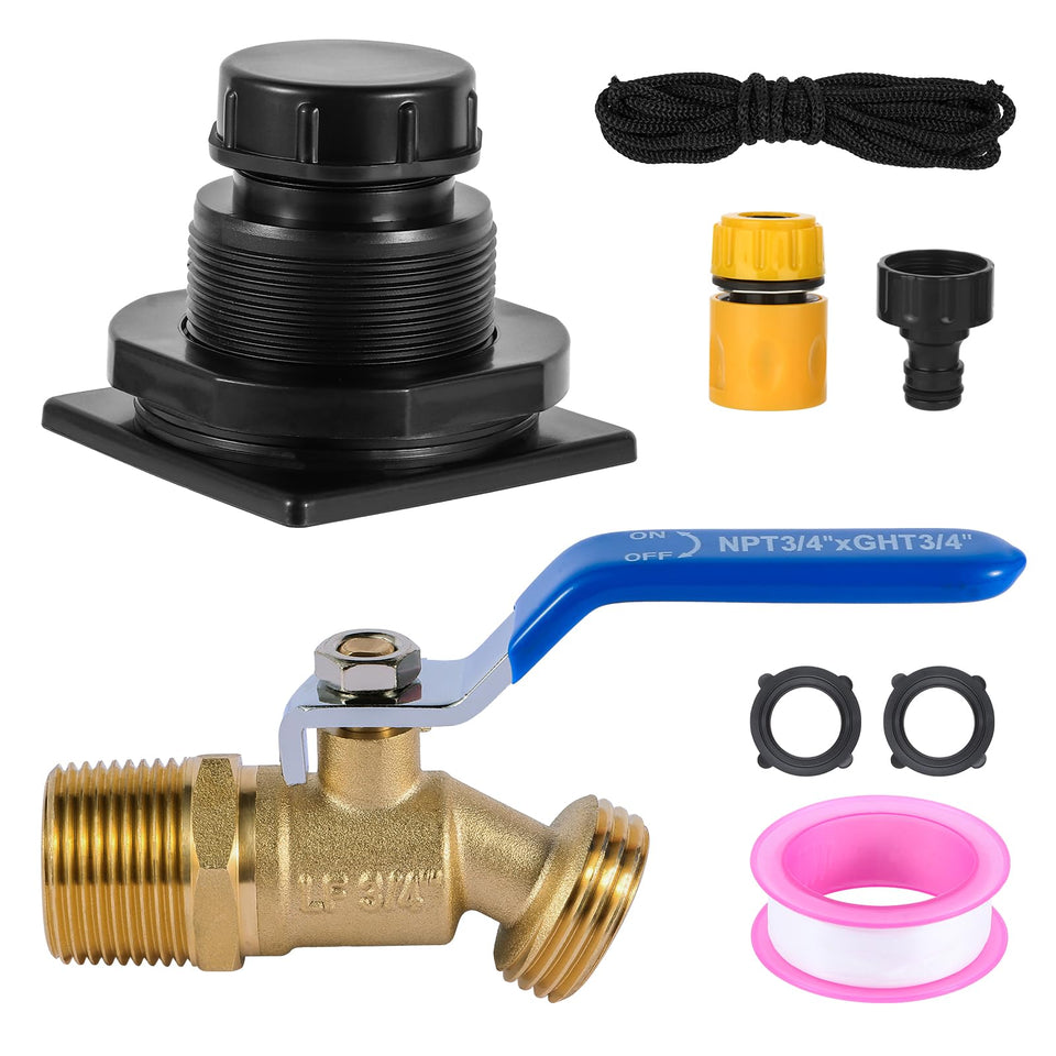 Ana Ark stock-tank drain plug assembly with precise fit and leak-proof seal.