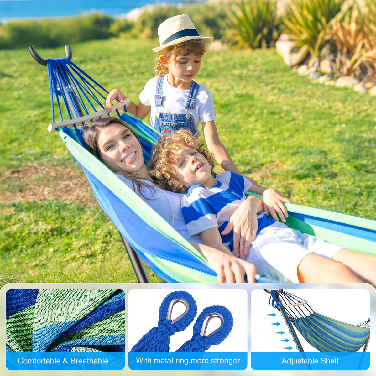 ANAGOO hammock with 500 lb capacity suitable for two people