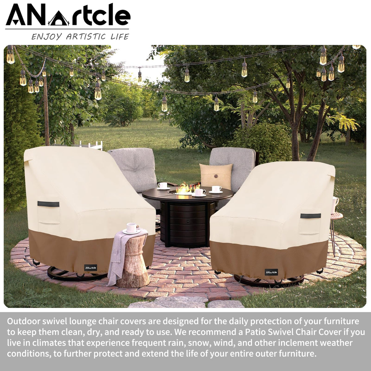 ANartcle two air vents reduce interior moisture and wind lofting.