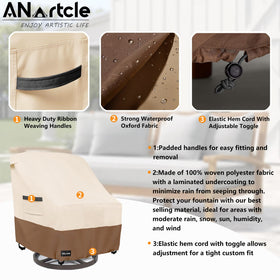 ANartcle one-click-close-straps keep the cover secure on windy days.