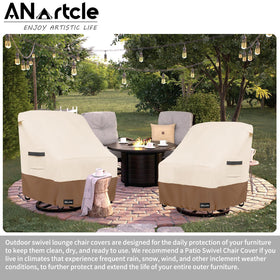 ANartcle one-click-close straps keep the cover in place on breezy days