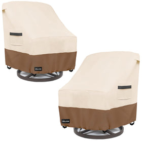 ANartcle outdoor swivel lounge chair cover in 2-pack protecting patio furniture from rain