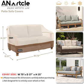 ANartcle Sofa Cover elastic hem cord for a tight, custom-like fit.