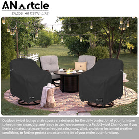 ANartcle cover includes air vents to minimize interior condensation.