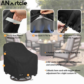 ANartcle cover shows elastic hem cord delivering a snug, tailored fit.