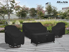 ANartcle outdoor chair protection keeps furniture from rain and debris.