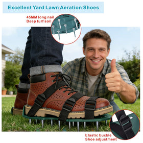 Epoxy-use spikes on Anazous shoes won’t leave marks on finished surfaces.