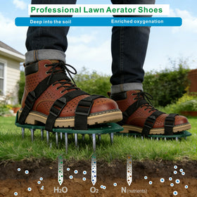 Two adjustable straps with carabiners on Anazous aerator shoes fit sizes 6–12.