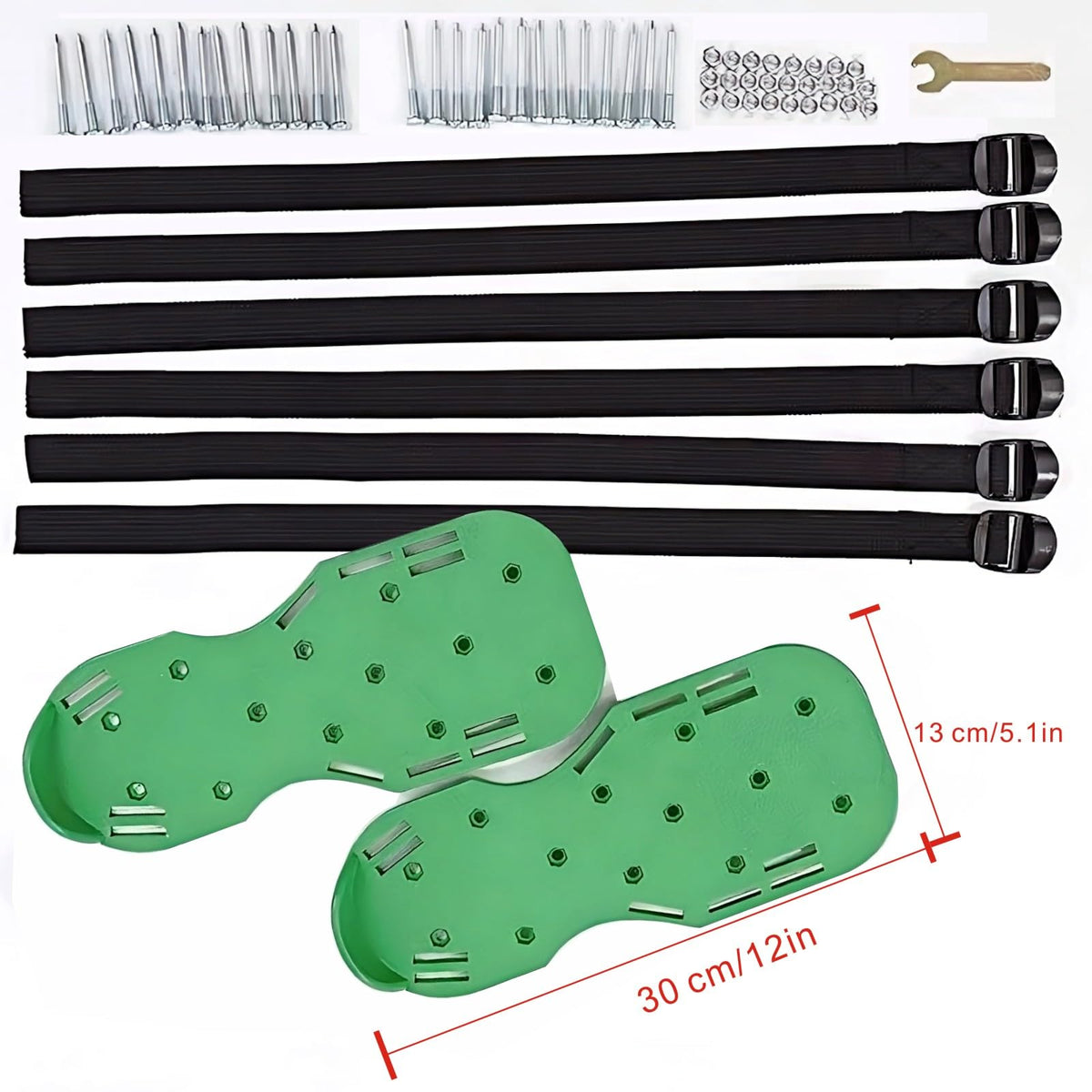 Anazous aerator shoes feature thermally treated nails for stronger penetration.