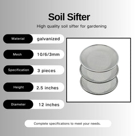 Anbadum 12-inch sieve fits most standard 5-gallon buckets.