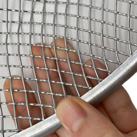 Anbadum 12-inch galvanized steel sieve resists rust.