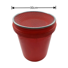Anbadum 12-inch sieve with smooth burr-free edges for safe handling.