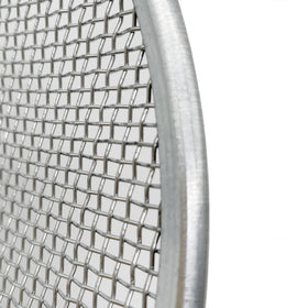 Anbadum 12-inch sieve with 3/8-inch mesh for coarser debris.