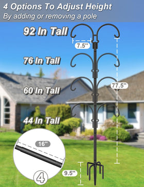 AnBaiMei five-prong base delivers ground stability in windy gardens.