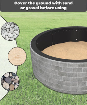 AnBaiMei outdoor fire pit on patio conveys warm evenings and social moments.