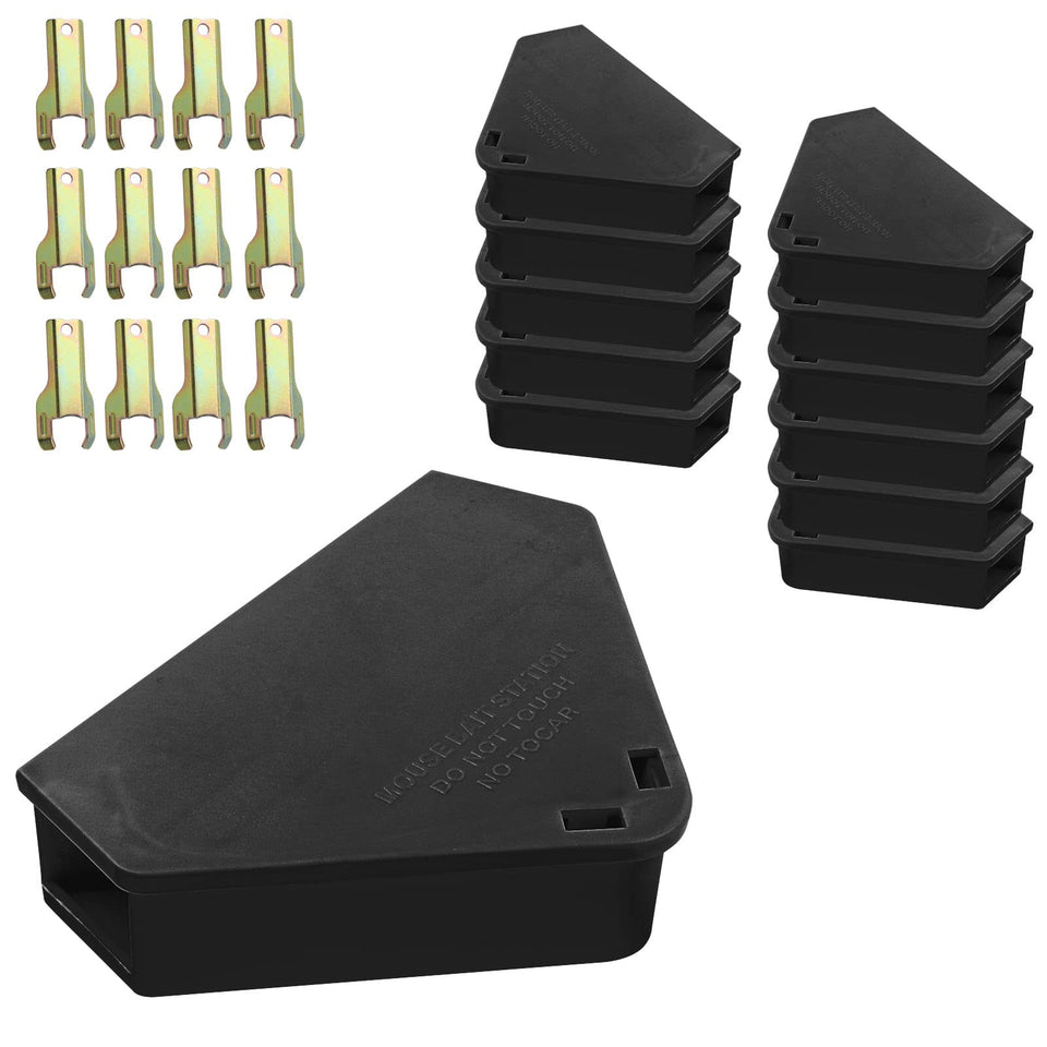 Anblak mouse station 12 pack in black ready to guard homes.