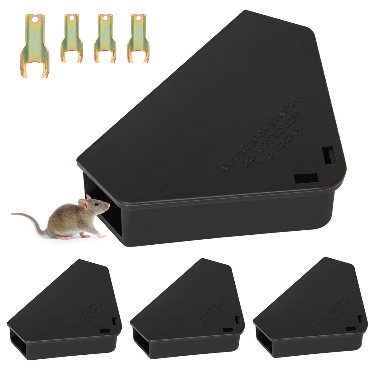 Anblak mouse station 4-pack with keys for secure storage