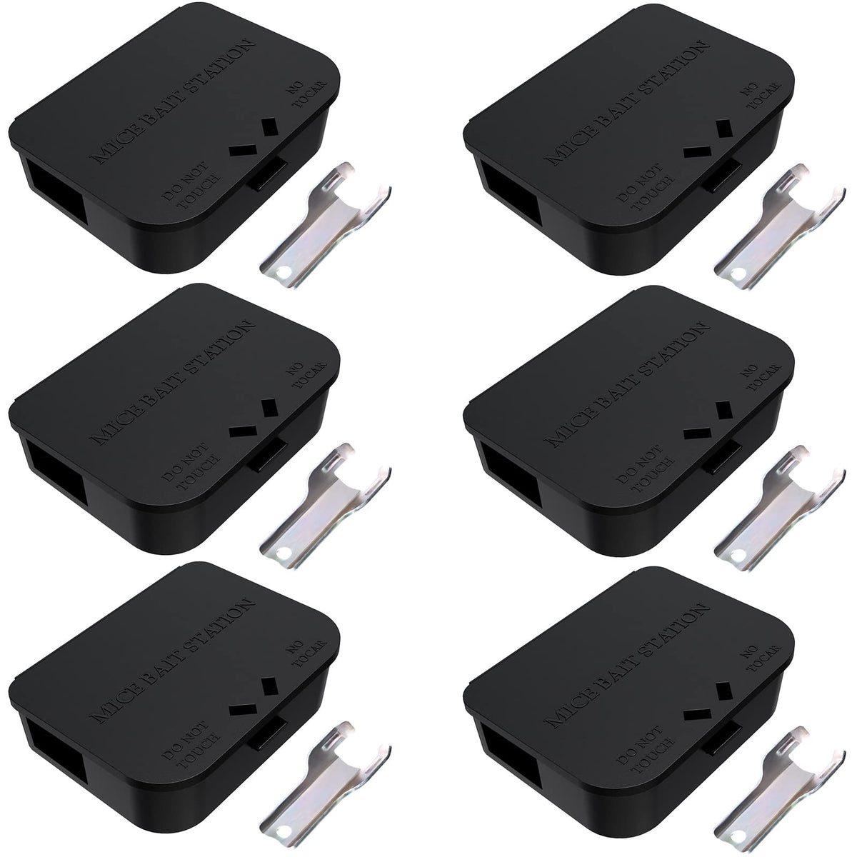 Anblak mouse station 6-pack for versatile indoor outdoor protection.
