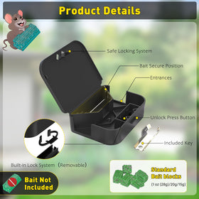 Anblak square design stores securely under furniture.