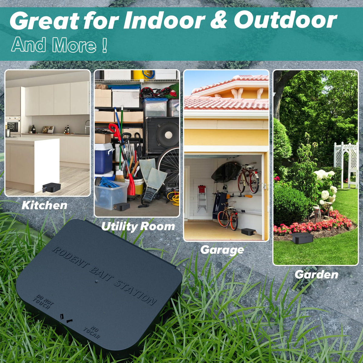 Anblak rat station box 2-pack for multiple areas