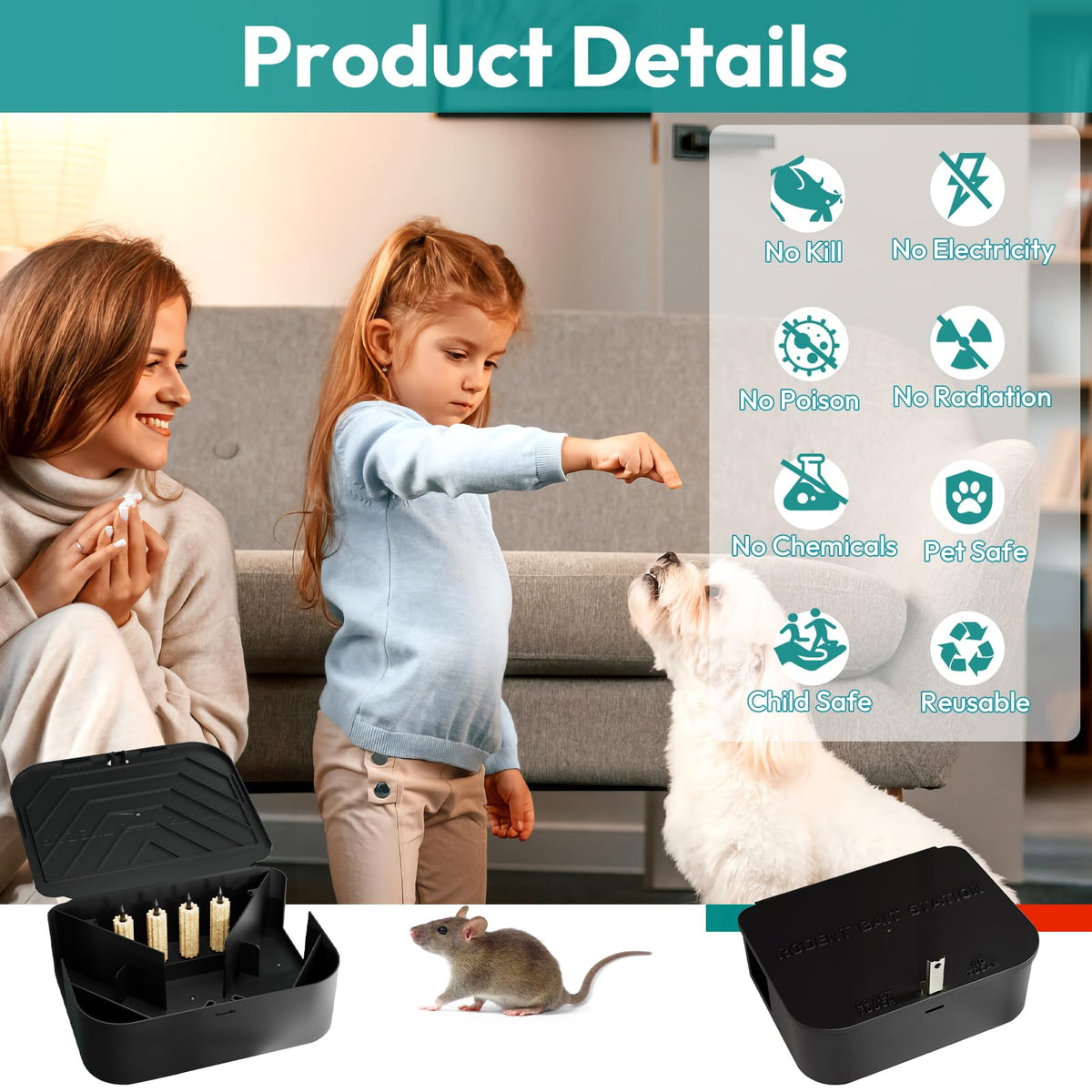 Anblak rat station box four pack fits multiple spaces