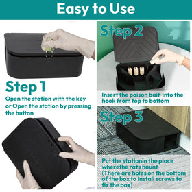 Anblak rat station box indoors and outdoors for versatile protection