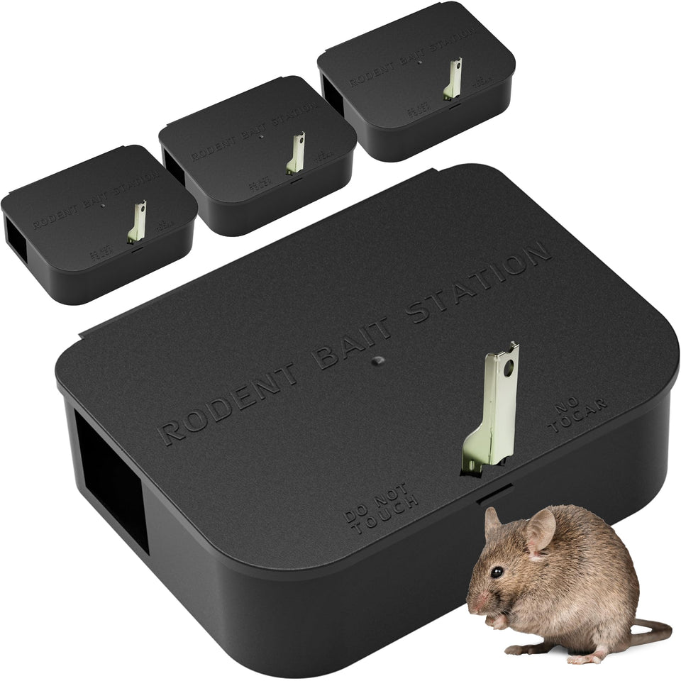 Anblak rat station box with key provides secure access for home use