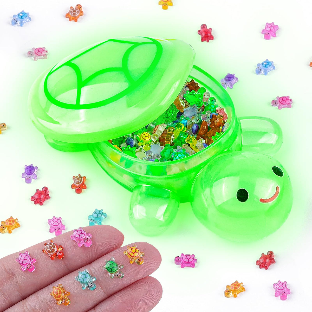 Anboor 200 mini resin turtles for vibrant craft projects and fairy gardens.
