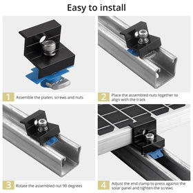 Anbte accessories included aid complete solar panel mounting