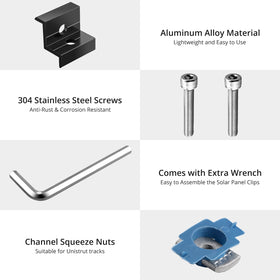 Anbte end-clamp kit 10pcs with nuts and bolts for quick setups