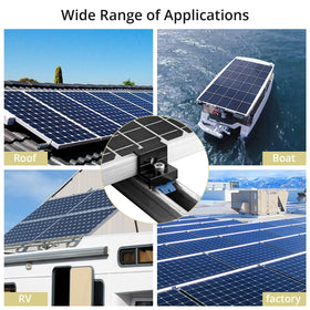 Anbte flat-roof installation setup ready for tile or metal roofs