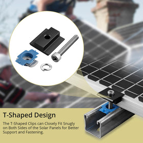 Anbte mounting screws M8-59mm ensure quick, solid panel connections.
