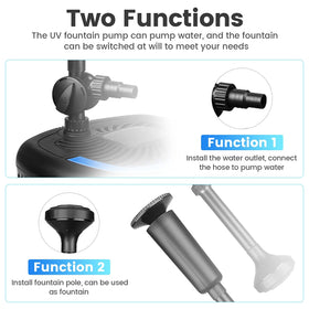 Anbull dual sponge filtration system capturing debris for clearer water