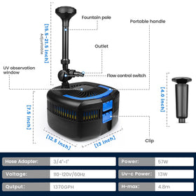 Anbull compact portable design with carry handle for easy relocation