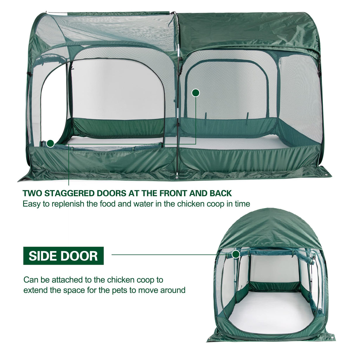 ANC POP 16mm steel frame provides durable shelter against predators.