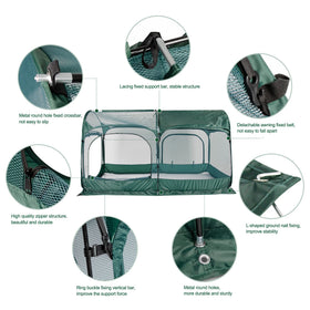 ANC POP high-density green mesh ensures ventilation while deterring escapes.