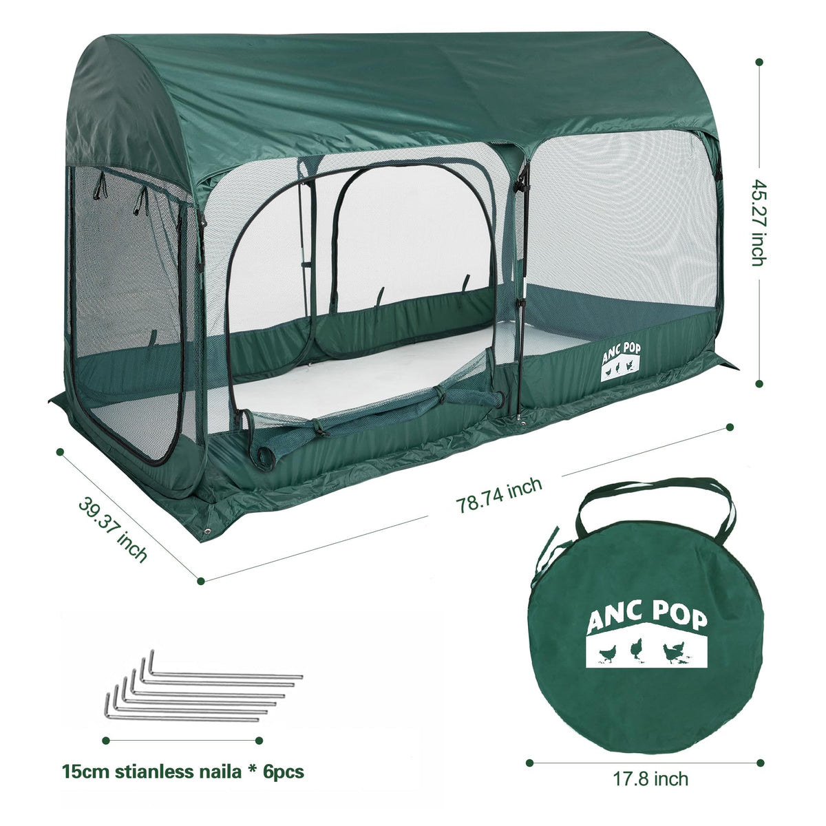 ANC POP pop-up design enables quick setup and easy storage.
