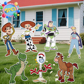 ANCOSJOY toy-inspired story signs yard set brightens outdoor celebrations