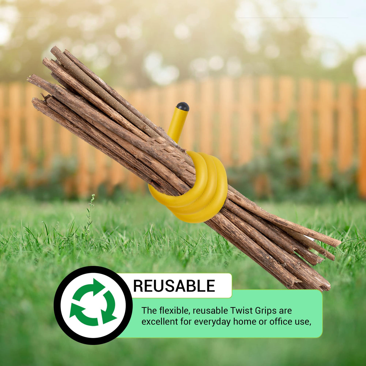 Andalus Twist Ties outdoor use with water-resistant grip.