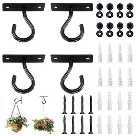 AndDock 4Pack ceiling hooks ready to hold planters and decor indoors or outdoors