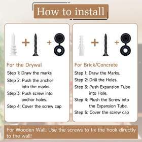 AndDock 6Pack plant hanger hooks for flower pots and ornaments.