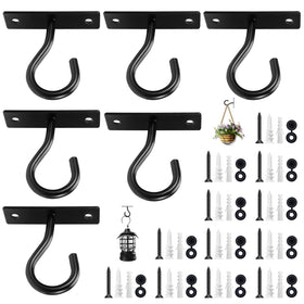 AndDock 6Pack ceiling hooks for plant hangers, sturdy indoor outdoor display option.