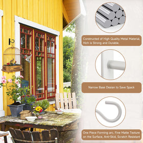 AnDock bird feeder hook, strong and reliable for garden stations.