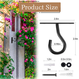 AndDock ceiling hooks suspending lanterns and wind chimes for ambient lighting