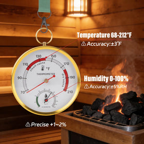 Andelov adjustable lanyard height keeps the gauge within reach for every user.